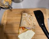 A picture of step 9 of Wrap & kebab from leftover bhaji.