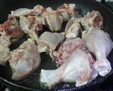 A picture of step 1 of Shahi Chicken Rezala.