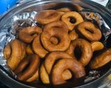 A picture of step 9 of Doughnuts #festivedishrecipe.