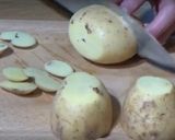 A picture of step 1 of Fondant potatoes.