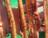 Hình bước làm 4 của món Ba rọi ướp mắc khén 1 nắng