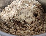 A picture of step 3 of Peanuts and fried gram Burfi.