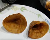 A picture of step 3 of Cone Aloo Chaat.