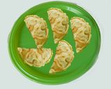 A picture of step 7 of Sweet Samosa.