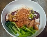 รูปขั้นตอนการทำที่ 3 ของ บะหมี่โอ๊ตแห้งหมูกรอบ(สูตรขี้เกียจ) - คีโต