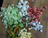 A picture of step 1 of Mix veggie soup.