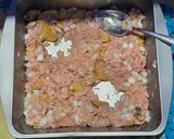Foto del paso 5 de la receta: Atún gratinado en horno con champiñones y huevo