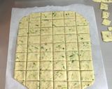 A picture of step 8 of Scallion (Spring Onion) cream Crackers.