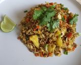 รูปขั้นตอนการทำที่ 6 ของ ข้าวผัดสับปะรด🍍🍚