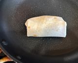 A picture of step 4 of Filipino Style Breakfast Burrito.