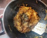 A picture of step 5 of Pudina paneer.