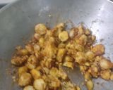 A picture of step 7 of #LBC#brown rice,south indian kadi,Arabhi subji,pumpkin subji#.