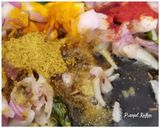 A picture of step 3 of Lal Math (Amaranth Leaves) Sabzi.