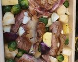 Vörösboros pulykacomb sült, sült zöldségekkel recept fázis 3 fotója