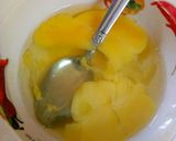 A picture of step 4 of Yam and scrambled egg.