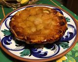 Une image de l'étape 5 de Tarte « bombée façon tatin » pommes Canada et caramel beurre salé (pâte brisée au Calvados).