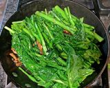 A picture of step 8 of Oyster Sauce Greens.