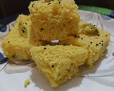 A picture of step 7 of Sweet Corn Dhokla.