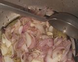 A picture of step 3 of Dal Palak.