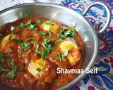 A picture of step 7 of Egg curry masala.