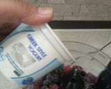 A picture of step 2 of Triple Berry smoothie.