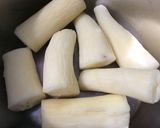 Hình bước làm 1 của món Khoai Mì Quết Mỡ Hành