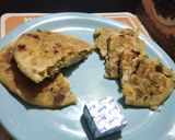 A picture of step 4 of Mix veg Pizza Paratha.