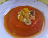 Foto del paso 5 de la receta: Flan De Zapallo Sin Huevo, Sin Horno Con Crema Y Frutas
