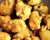 A picture of step 1 of Moong dal bhajiya.