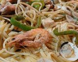 Foto del paso 4 de la receta Espagueti con marisco congelado