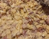 Baconos, lilahagymás rántotta recept fázis 3 fotója