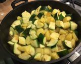 Une image de l'étape 9 de Pommes de terre et courgettes au bouillon de chapon.