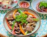 Hình bước làm 5 của món Tim Cật Xào Thập Cẩm