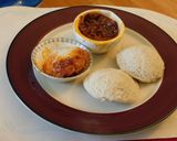 A picture of step 1 of Chili idli fry with leftover idlies.