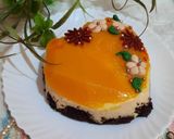 A picture of step 10 of Mango Cheese cake.