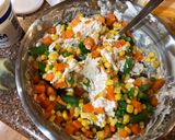 A picture of step 2 of Chicken Pot Pie Bubble Up.
