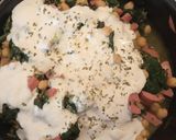 A picture of step 3 of Spinach with Chickpeas.