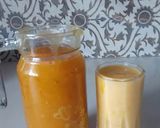 A picture of step 1 of Mango peach smoothie.