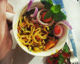 A picture of step 6 of VEGETABLE MASALA MAGGI|MUMBAI STREET STYLE VEG MASALA MAGGI.