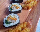 Foto langkah ke 5 dari resep Kimbab sederhana/Gimbab/Nasi gulung Korea.