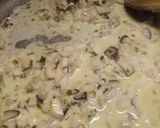 A picture of step 1 of Porcini pasta.