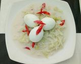 Foto langkah ke 3 dari resep Sayur Kol & Telur Kuah Putih.