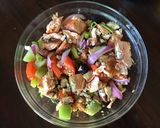 A picture of step 1 of California Farm Salmon Goat Cheese Salad.
