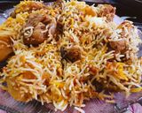 A picture of step 5 of Chicken Biryani.