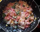 Two colour cheesey pasta valentine day special recipe step 7 photo
