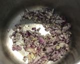 A picture of step 1 of Leek and Potato Soup.