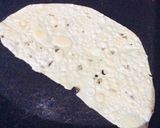 A picture of step 1 of Chatpata papad cone.
