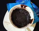 A picture of step 8 of One minute Oreo mug cake.