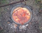Karácsonyi halászlé bográcsban recept fázis 3 fotója