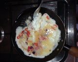 A picture of step 2 of Unripe plantain with egg sauce.